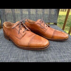 Cole Haan 10.5 M Cap Toe Brown Dress C20080